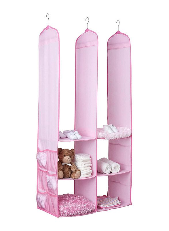 Delta Children Nursery Storage Set, 24 Piece, Pink