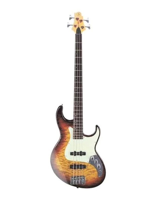 Samick FN-4-TR Greg Bennett Design Electric Bass Guitar, Rosewood Fingerboard, Multicolour
