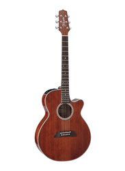 Takamine EF261 SAN Acoustic Guitar with Case, Rosewood Fingerboard, Satin Antique Brown
