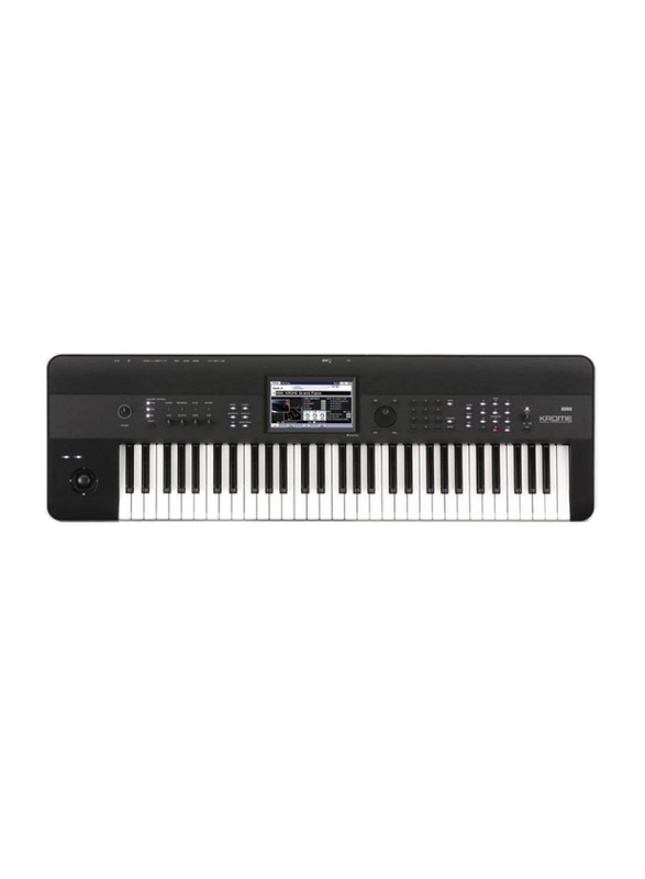 Korg Krome Music Workstation Keyboard, 61 Keys, Black