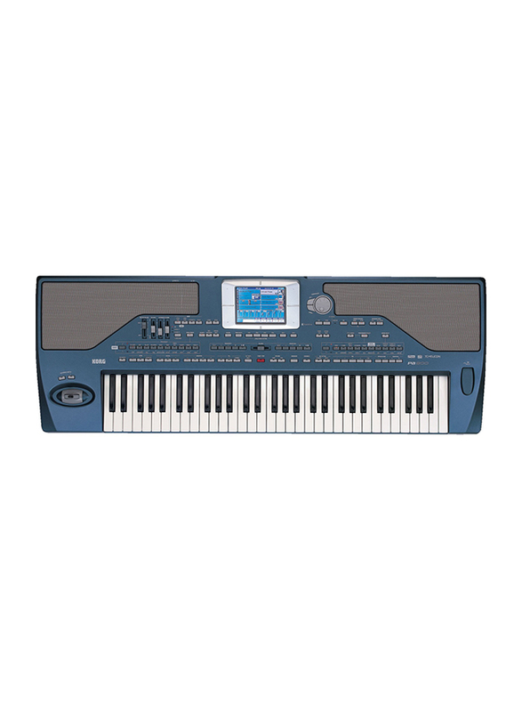 Korg PA800 Professional Arranger Keyboard, 61 Keys, Blue