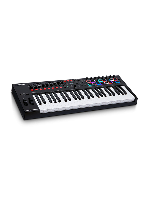 M-Audio Oxygen Pro 49 Midi Performance Keyboard, 49 Keys, Black