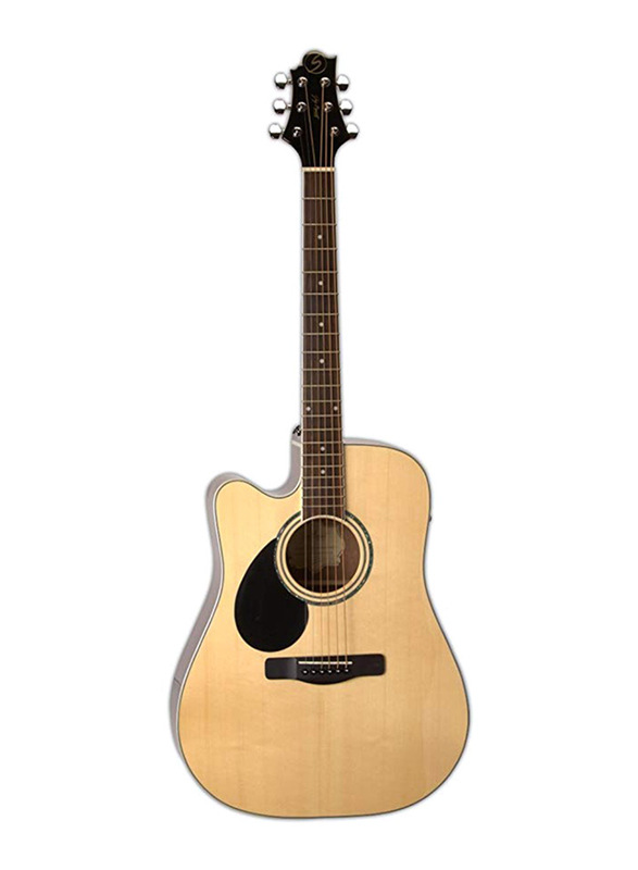 Samick GD-100S Greg Bennett Design Acoustic Guitar, Rosewood Fingerboard, Natural Beige