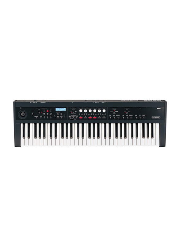 Korg PS-60 Synthesizer, 61 Keys, Black