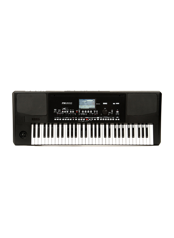 Korg PA300 Professional Arranger Keyboard, 61 Keys, Black