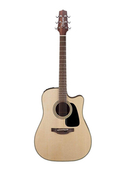 Takamine P2DC Dreadnought Cutaway Acoustic Guitar with Case, Rosewood Fingerboard, Natural Beige