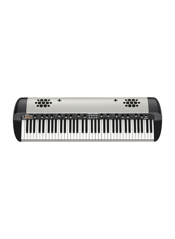 Korg SV2S Stage Vintage Digital Piano with Internal K-Array Speaker System, 73 Keys, Silver/Black