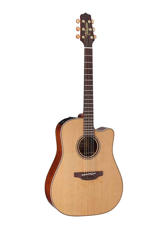 Takamine P3DC Dreadnought Acoustic Guitar with Case, Rosewood Fingerboard, Brown