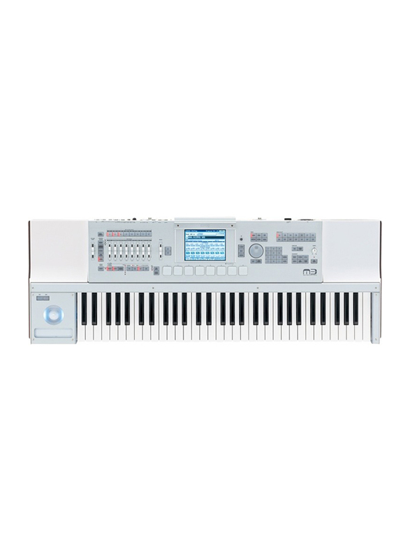 Korg M3 61 Synthesizer Workstation Keyboard, 61 Keys, White