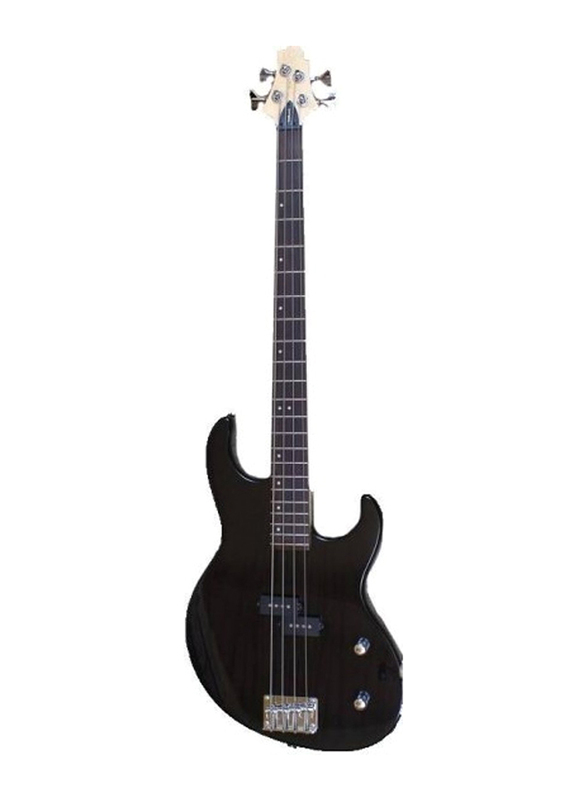 Samick FN-2-TBK Greg Bennett Design Electric Bass Guitar, Rosewood Fingerboard, Black