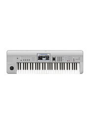 Korg Krome Limited Edition Synthesizer Workstation Keyboard, 61 Keys, Platinum Silver