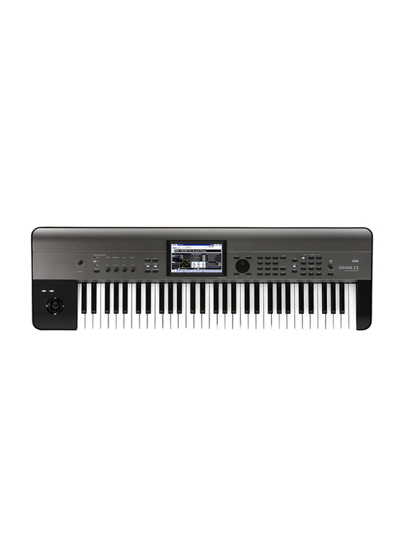 Korg Krome EX Music Workstation Keyboard, 61 Keys, Black