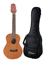 Takamine EGU-T1 Tenor Acoustic Electric Ukulele with Bag, Rosewood Fingerboard, Natural/Black