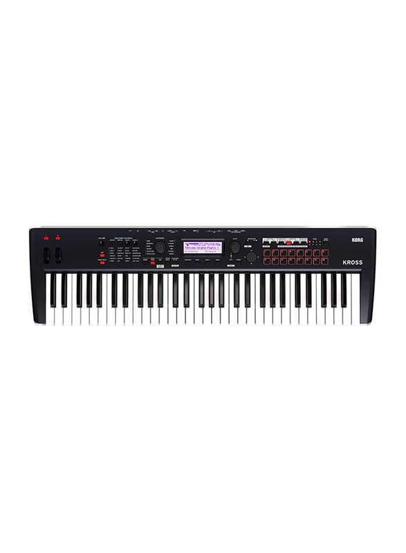 Korg Kross2-61Kross 2 Synthesizer Workstation Keyboard, 61 Keys, Black