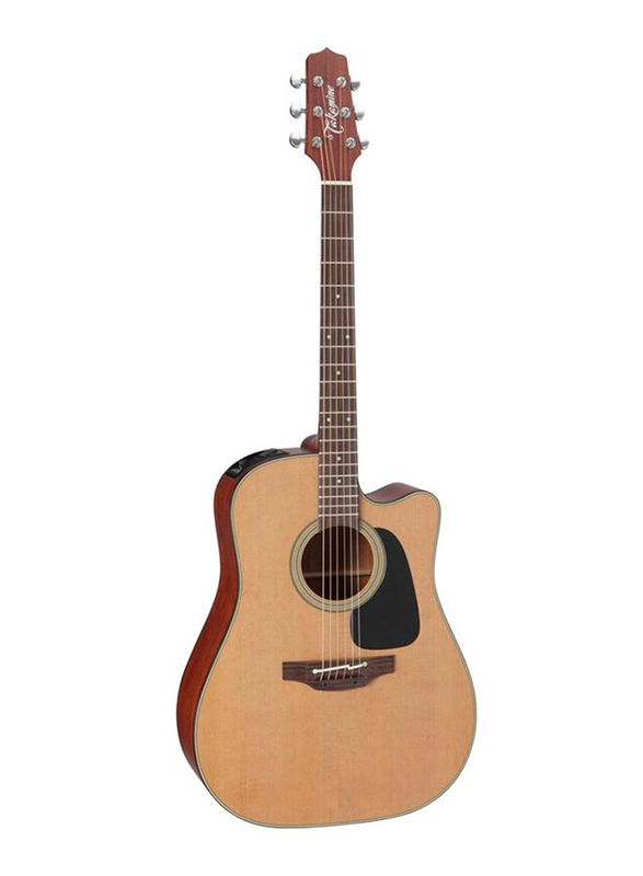 Takamine P1DC Dreadnought Cutaway Acoustic Guitar with Case, Rosewood Fingerboard, Natural Beige