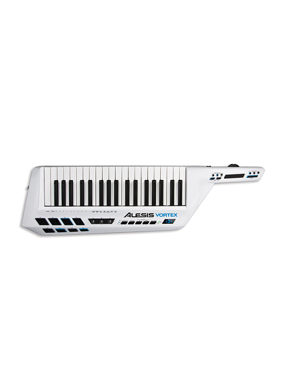 Alesis Vortex USB/MIDI Controller Keytar, 37 Keys, White