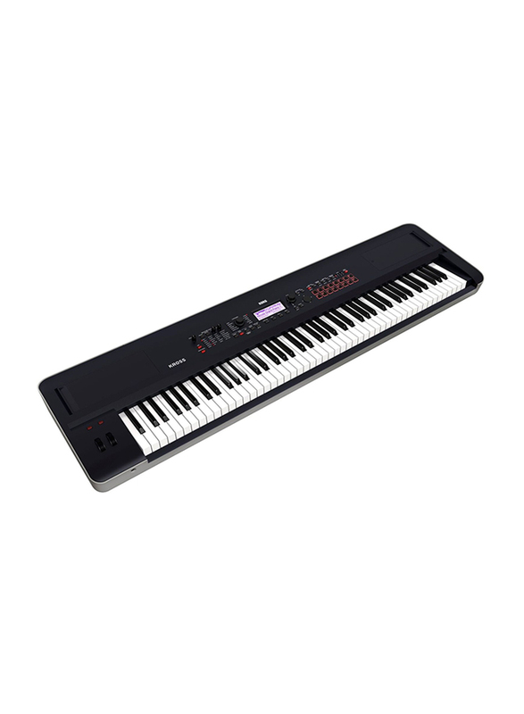 Korg Kross2-88 Workstation Keyboard Synthesizer, 88 Keys, Black/White