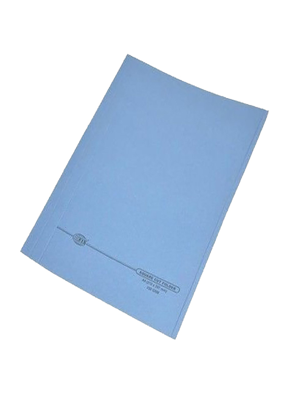 FIS Square Cut Folder FS with Fastener, Blue