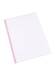 Deli 5530 Slide Bar Folder Set, 5 Pieces, Transparent/Pink