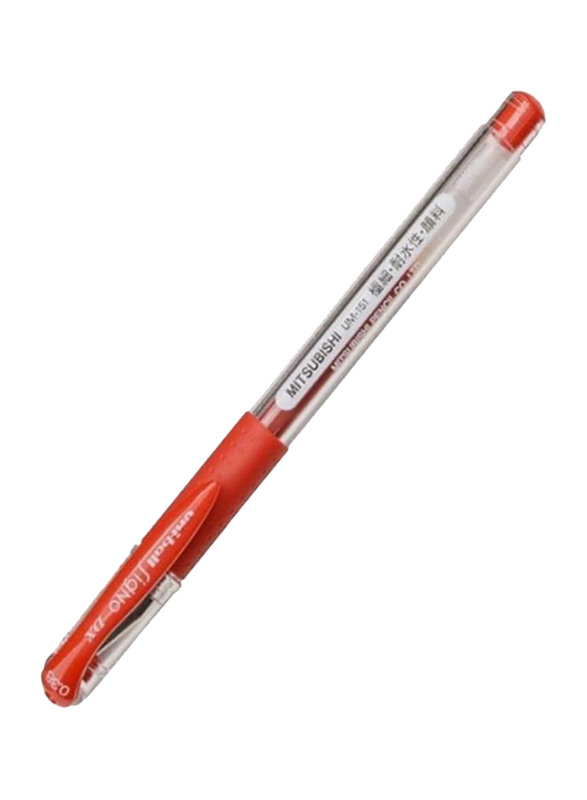 Uniball 12-Piece Signo DX Rollerball Pen Set, Red