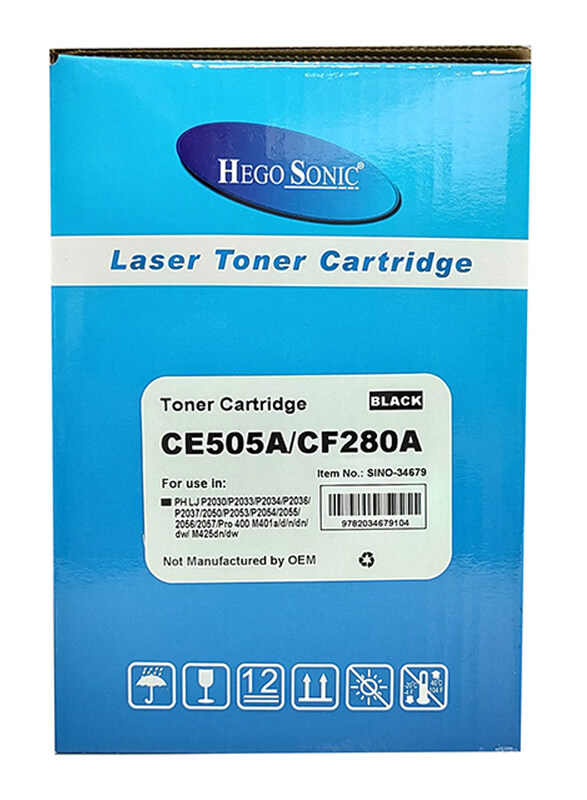 

HP Hegosonic 05A CE505A Black Toner Cartridge