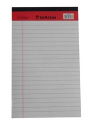 Sinarline Legalpad Notebook, 40 Sheets, A5 Size, White