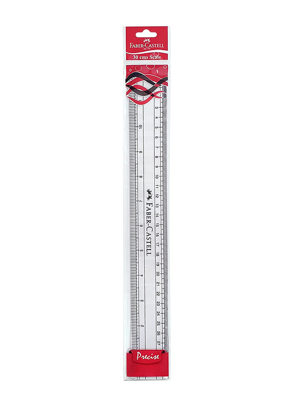 

Faber-Castell 30cm Plastic Ruler, Clear