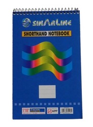 Sinarline Shorthand Notebook, 70 Sheets, 56 GSM, 5 x 8 Inch , Blue