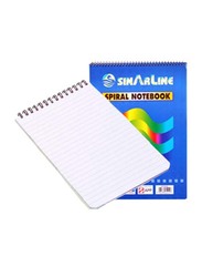 Sinarline Shorthand Notebook Set, 70 Sheets, 56 GSM, 5 x8 Inch, Pack of 12, Blue
