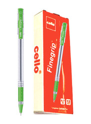 Cello 12-Piece Finegrip Ball Pen Set, Green