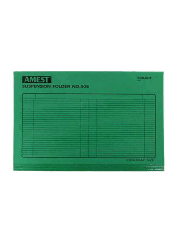 Amest Suspension Files, Full Scape, 50 Piece, Dark Green