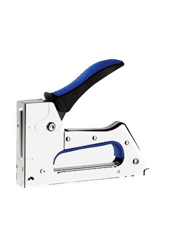 Kangaro TS-610 Gun Tacker Stapler, Silver/Blue