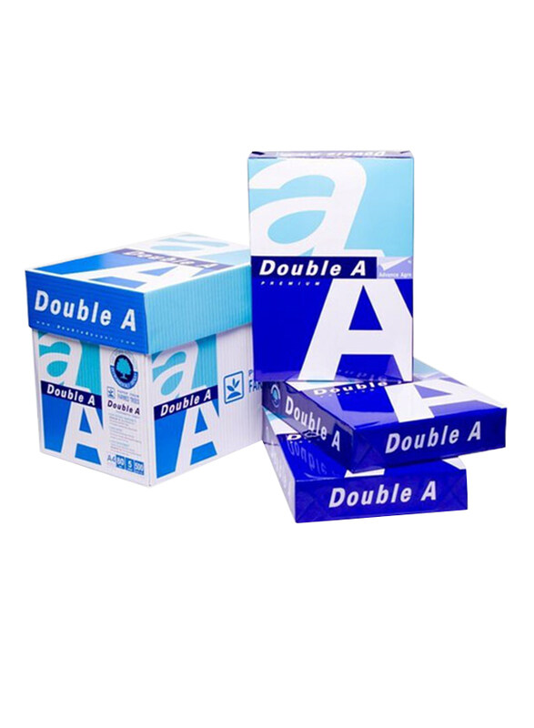 

Double A Photo Copy Printer Paper, 2500 Sheets, 80 GSM, A4 Size