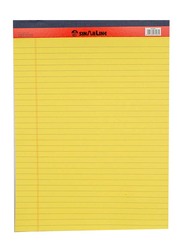 Sinarline Legalpad Notebook, 40 Sheets, A4 Size, Yellow