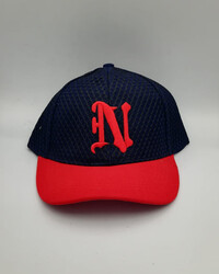 N Red Black Large Hat