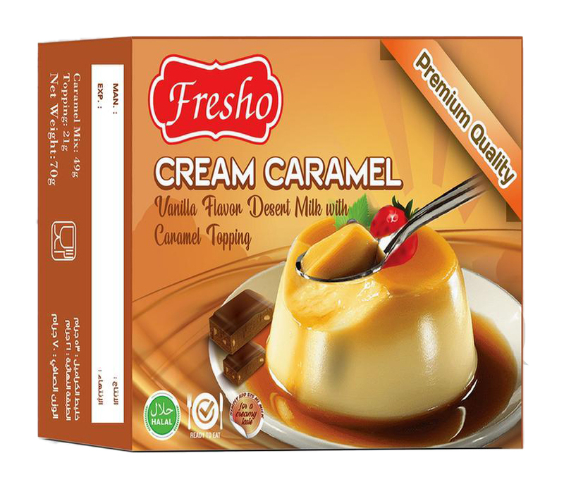 Fresho Cream Caramel 48*70g BOX