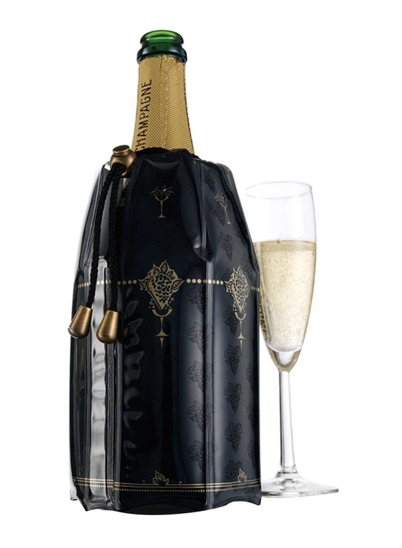 Vacu Vin Active Cooler Champagne Classic J-Hook, Black