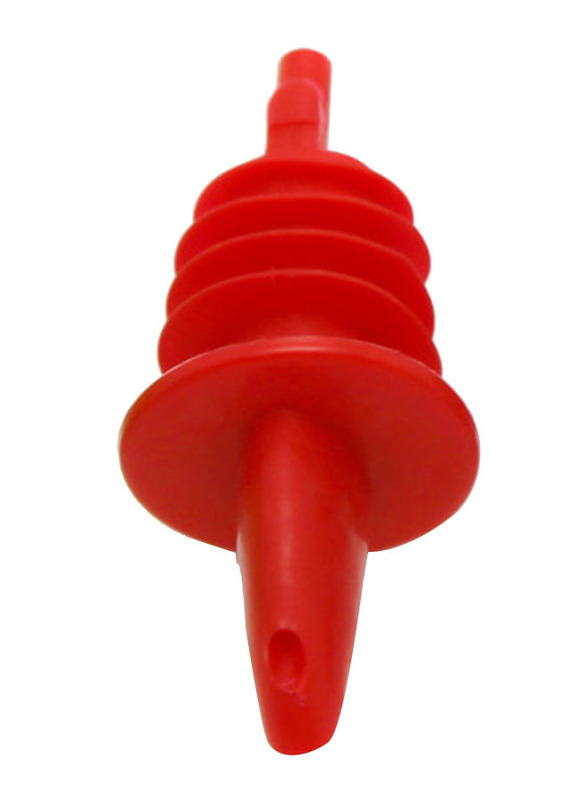 BarPros 12-Piece 7cm Plastic Small Pourer, Red