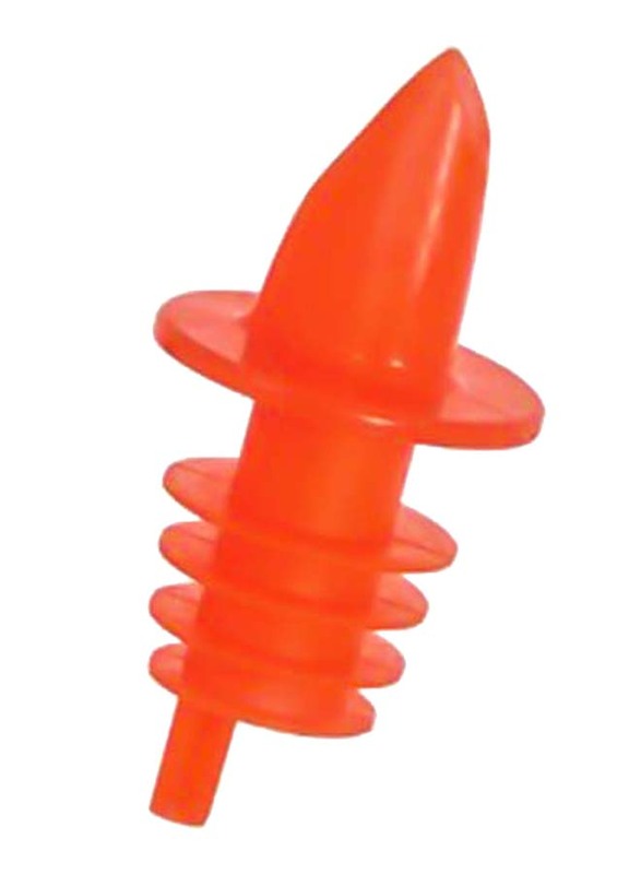 BarPros 12-Piece 7cm Plastic Small Pourer, Red