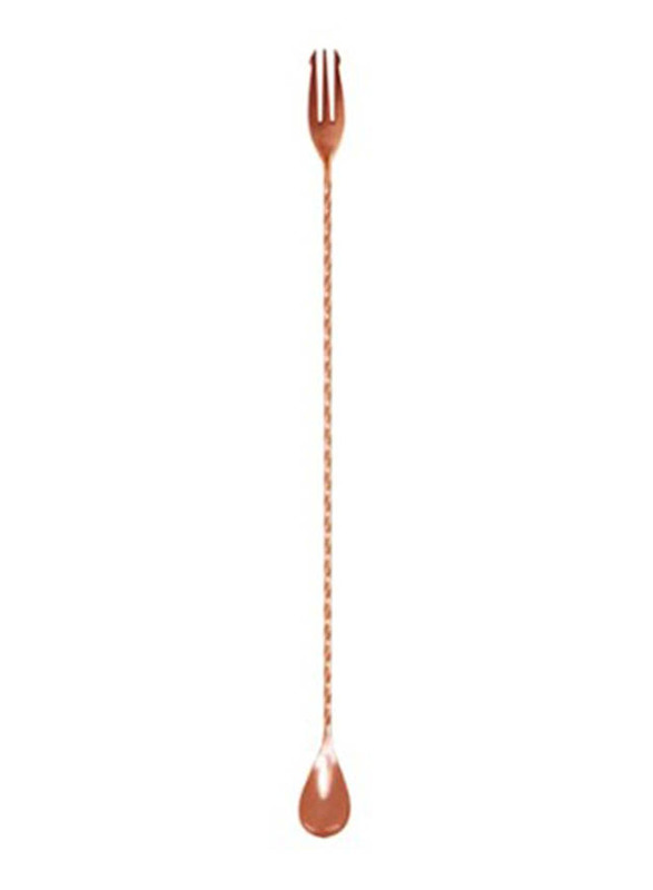 BarPros 40cm Fork End Bar Spoon, Copper