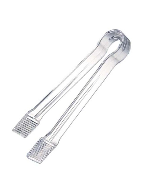 BarPros 10cm Plastic Ice Tong, Clear