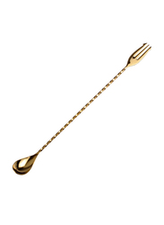 BarPros 50cm Stainless Steel Fork End Bar Spoon, Gold