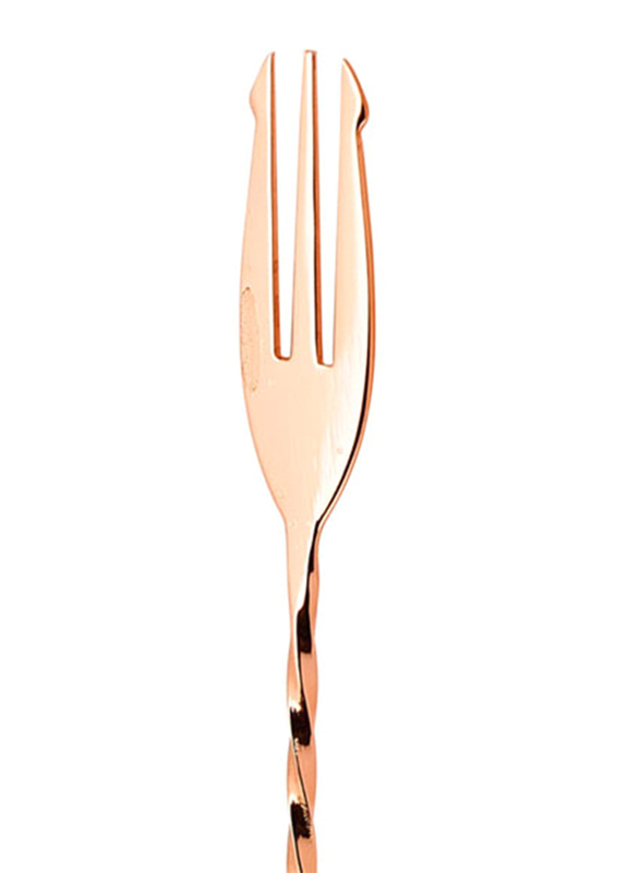 BarPros 40cm Fork End Bar Spoon, Copper