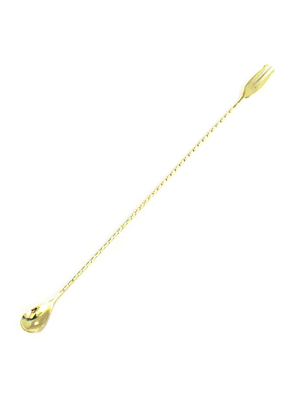 BarPros 40cm Fork End Bar Spoon, Gold