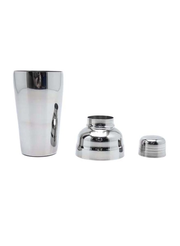 BarPros 3-Piece 26oz Stainless Steel Large Shaker, Silver