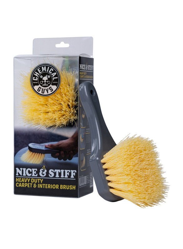 

Chemical Guys Stiffy Brush for Carpets and Durable Surfaces, Yellow