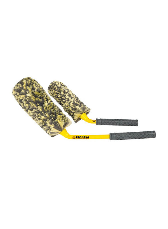 

Chemical Guys 2-Piece Rimpaca Reach Around Ultimate Wheel Brush, Yellow/Black