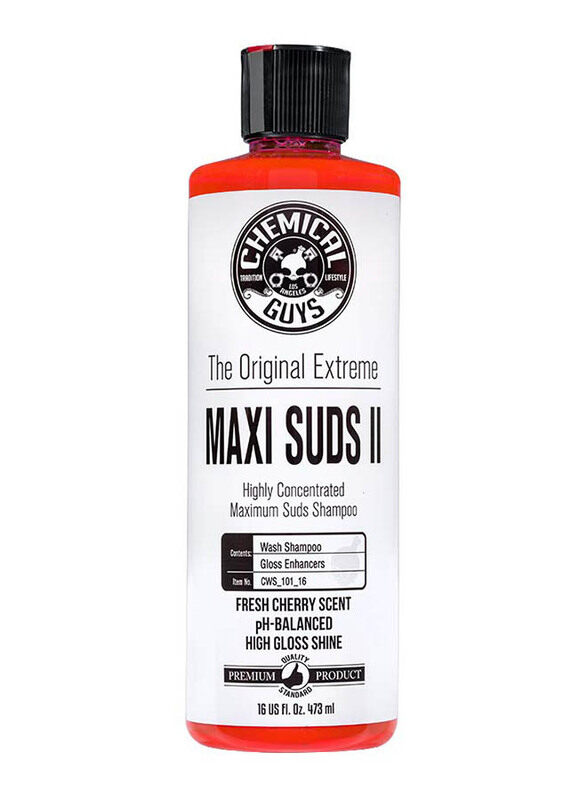 

Chemical Guys 473ml Maxi Suds II Cherry Super Suds Car Wash Shampoo