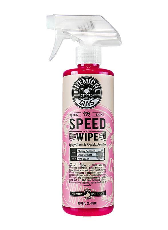 Chemical Guys 473ml Cherry Scent Speed Wipe High Shine Spray Gloss & Quick Detailer