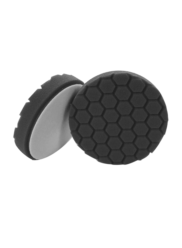 Chemical Guys 6.5-inch Hex Logic Premium Soft Finishing Pad, Black/White